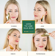 Load image into Gallery viewer, 24k Gold Plated Dual-Ended Gua Sha