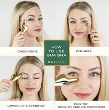 Load image into Gallery viewer, 24k Gold Plated Dual-Ended Gua Sha