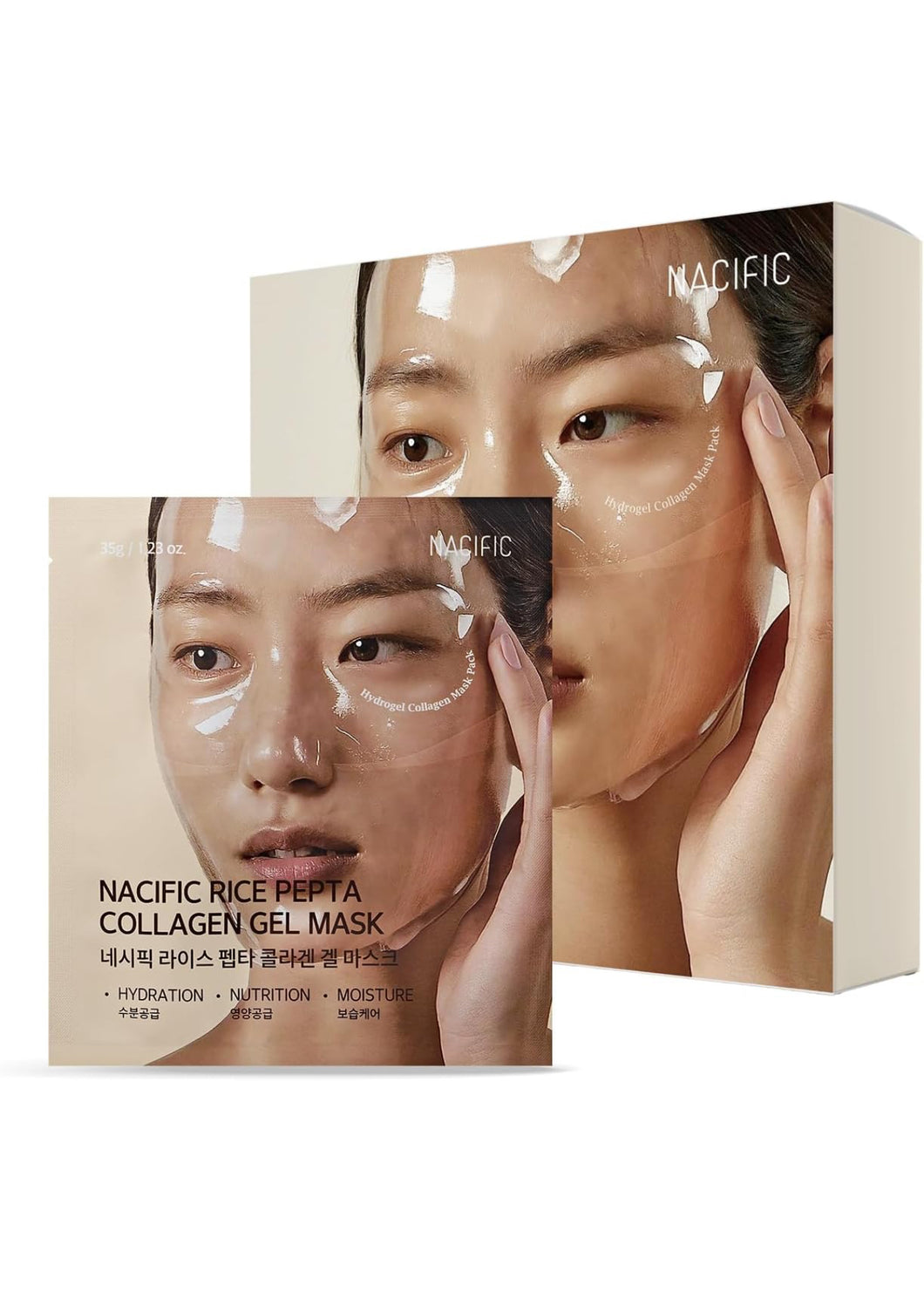 NACIFIC Rice Pepta Collagen Gel Facial Mask (Rice Peptide)